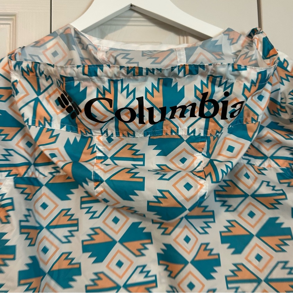 Columbia Geometric Pattern Jacket Pull Over Kanga… - image 6
